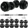 ECGSPOR Verstelbare Dumbbells - 2 X 13 Kg - Halterset / Dumbbell Set 26 Kg - Zwart 2 ECGSPOR Verstelbare Dumbbells - 2 X 13 Kg - Halterset / Dumbbell Set 26 Kg - Zwart -Fit Gear Verkoop 1200x1189 1