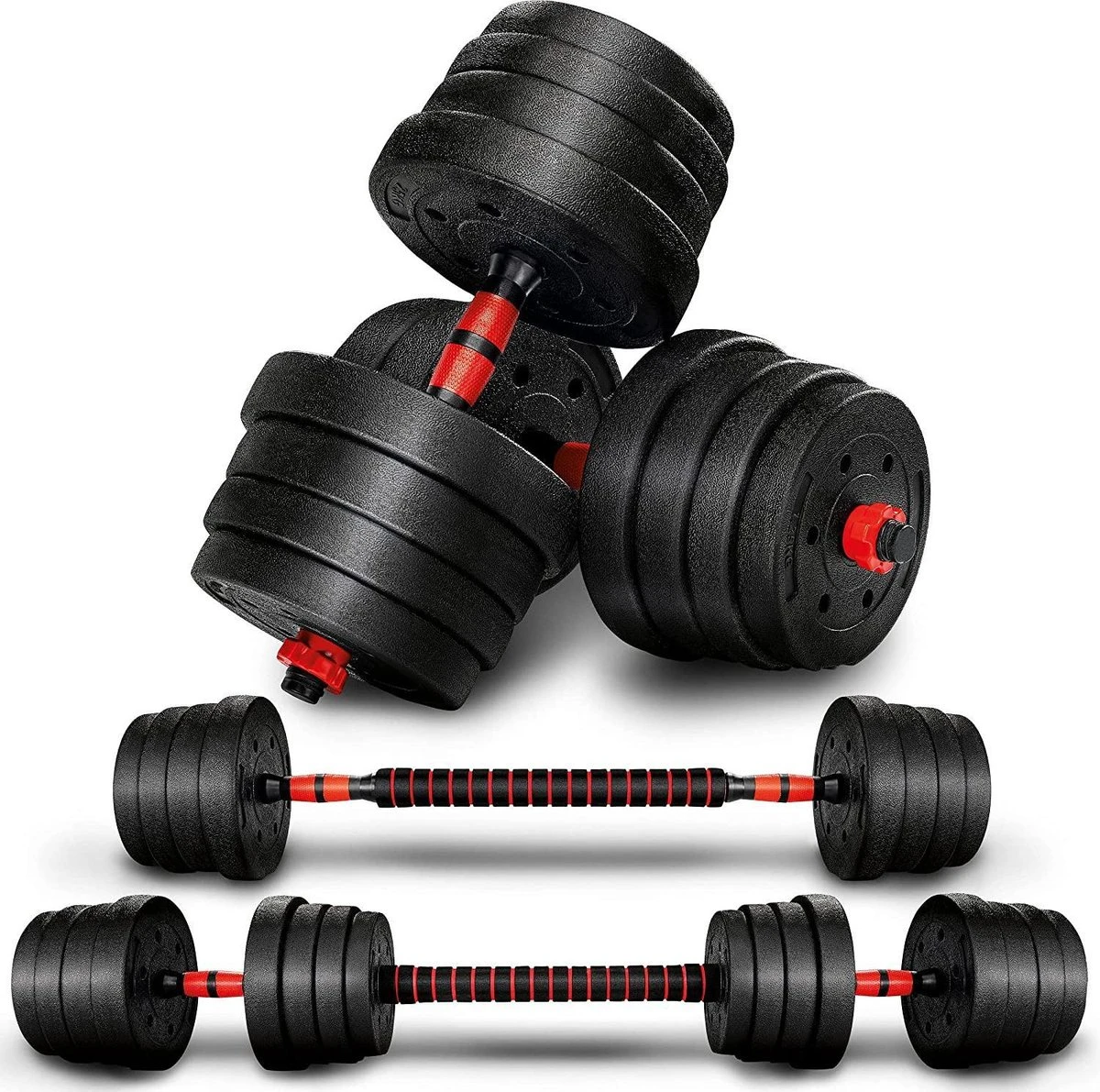 Sens Design Halterset Dumbell Set Gewichten Set Zwart - 20 Kg 3 Sens Design Halterset Dumbell Set Gewichten Set Zwart - 20 Kg