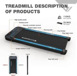 Merkloos CITYSPORTS Loopband, Elektrisch, Motor 440 W, Lcd-display En Calorieënteller, Geïntegreerde Bluetooth-luidspreker, Instelbare Snelheid, Ultradun En Stil, Voor Thuis/kantoor -Fit Gear Verkoop 1200x1192 1