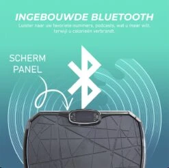 Luxari - Trilplaat Pro - Bluetooth Speaker - 5 Trainingsprogramma's & 180 Niveaus - 2 Fitness Weerstandskabels - Afstandsbediening - Zwart -Fit Gear Verkoop 1200x1194 2