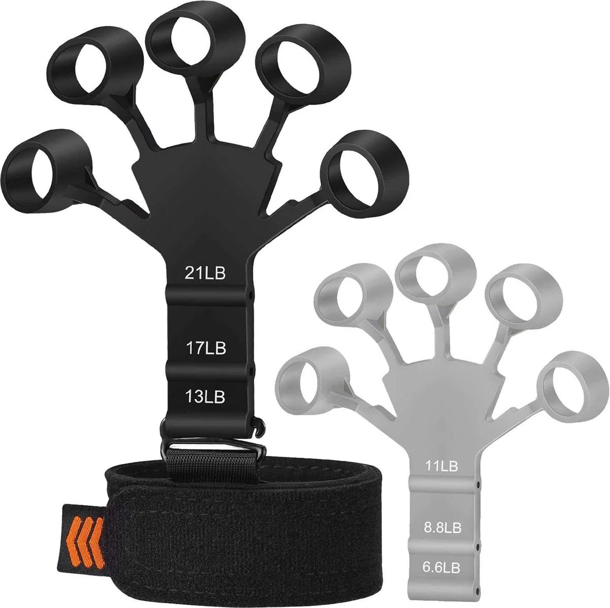 Merkloos Vinger Gripper - 2 Stuks - Sterkte Trainer - Siliconen - Hand Yoga - Weerstand Band - Vinger Buigen En Strekken Training Apparaat - Sport Ondersteuning 3 Merkloos Vinger Gripper - 2 Stuks - Sterkte Trainer - Siliconen - Hand Yoga - Weerstand Band - Vinger Buigen En Strekken Training Apparaat - Sport Ondersteuning
