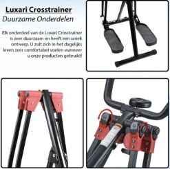 Luxari - Crosstrainer - Voor- En Zijwaartse Bewegingen - Inc. Hartslagfunctie - Hometrainer - Elliptische Trainer -Fit Gear Verkoop 1200x1195 6
