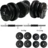 ECGSPOR Verstelbare Dumbbells - 2 X 15 Kg - Halterset / Dumbbell Set 30 Kg - Zwart -Fit Gear Verkoop 1200x1195 8