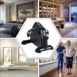 Uten - Mini Bureaufiets - Stoelfiets - Met Computer Deskbike - Bewegingstrainer Met Verstelbare Weerstand - Met LCD Display Inclusief Anti-Slipmat Mini Hometrainer - (6 Functies - Zwart) -Fit Gear Verkoop 1200x1197 9