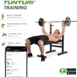 Tunturi WB20 Halterbank - Fitnessbank - Trainingsbank - Utility Bench - Opklapbaar - Bankdrukbank - Kleur: Zwart 15 Tunturi WB20 Halterbank - Fitnessbank - Trainingsbank - Utility Bench - Opklapbaar - Bankdrukbank - Kleur: Zwart -Fit Gear Verkoop 1200x1198 15
