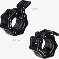Navaris Halterstangsluiters- Lock Jaw Collar Set - 2x Barbell Sluiting - Halterstangsluiting - Sluitklemmen Voor Halterstangen -Fit Gear Verkoop 1200x1199 7