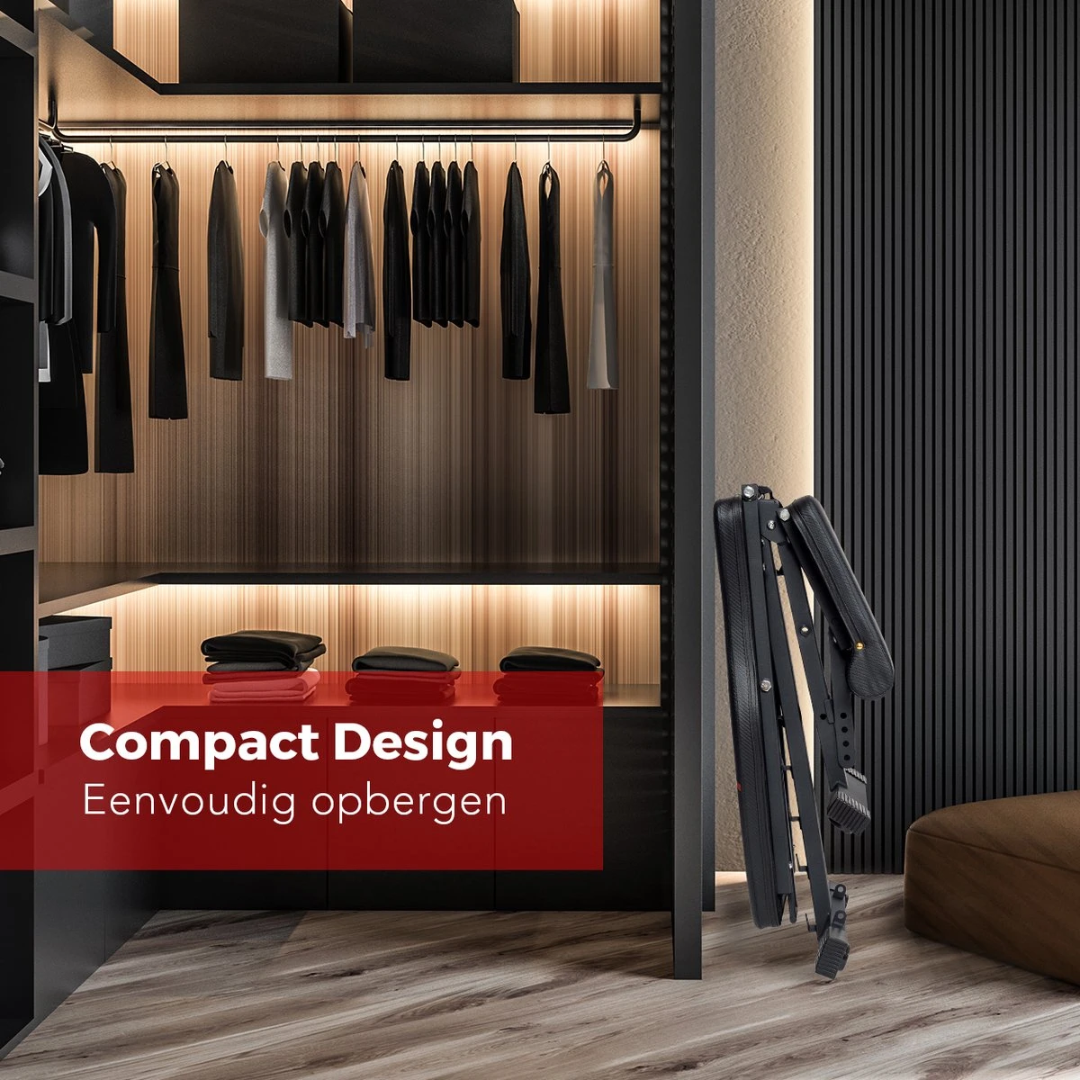 LifeGoods Fitness Halterbank - Verstelbaar - Inklapbaar - Zwart/Rood 13 LifeGoods Fitness Halterbank - Verstelbaar - Inklapbaar - Zwart/Rood - Afbeelding 11