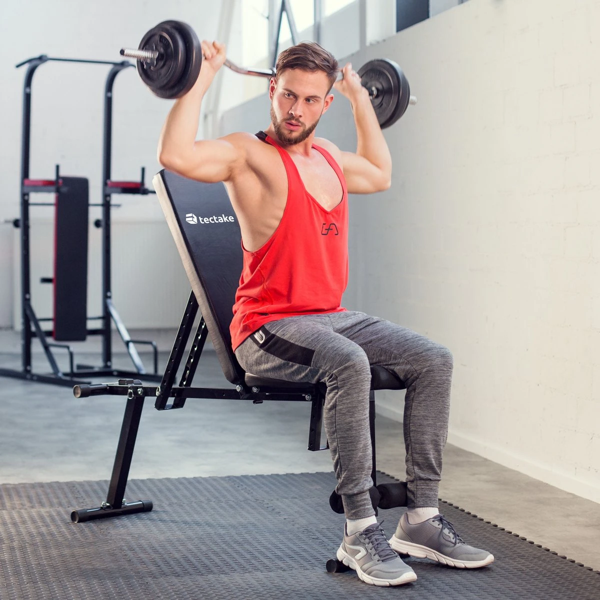 Tectake Trainingsbank - Universelel Halterbank, Buiktrainer & Rugtrainer 9 Tectake Trainingsbank - Universelel Halterbank, Buiktrainer & Rugtrainer - Afbeelding 7