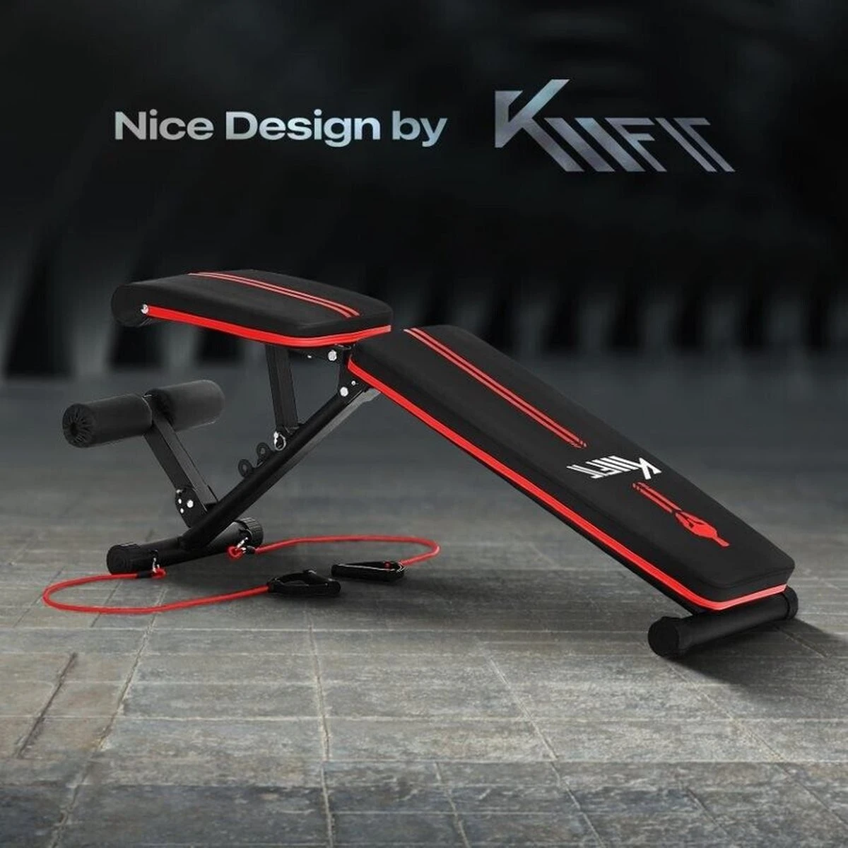 KM-Fit Multifunctionele Opvouwbare Gewichtsbank Full Body Workout Fitness Sport 11 KM-Fit Multifunctionele Opvouwbare Gewichtsbank Full Body Workout Fitness Sport - Afbeelding 9