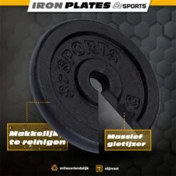 ScSPORTS® 20 Kg Halterschijven Set - Gietijzer - 30 Mm - 4x5 Kg - Gewichten -Fit Gear Verkoop 1200x1200 1167