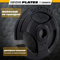 ScSPORTS® Halterschijven Set 20 Kg - 4 X 5 Kg - Met Hangrepen - Gietijzer - 30 Mm - Gewichten 11 ScSPORTS® Halterschijven Set 20 Kg - 4 X 5 Kg - Met Hangrepen - Gietijzer - 30 Mm - Gewichten -Fit Gear Verkoop 1200x1200 1204