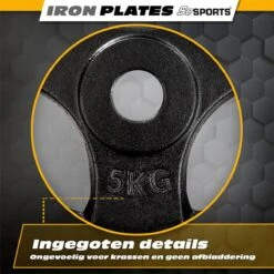 ScSPORTS® Halterschijven Set 20 Kg - 4 X 5 Kg - Met Hangrepen - Gietijzer - 30 Mm - Gewichten 12 ScSPORTS® Halterschijven Set 20 Kg - 4 X 5 Kg - Met Hangrepen - Gietijzer - 30 Mm - Gewichten -Fit Gear Verkoop 1200x1200 1205