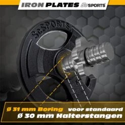 ScSPORTS® Halterschijven Set 20 Kg - 4 X 5 Kg - Met Hangrepen - Gietijzer - 30 Mm - Gewichten 13 ScSPORTS® Halterschijven Set 20 Kg - 4 X 5 Kg - Met Hangrepen - Gietijzer - 30 Mm - Gewichten -Fit Gear Verkoop 1200x1200 1206