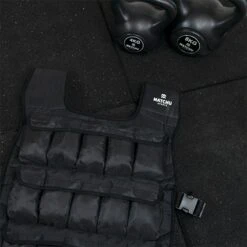 Matchu Sports - Verstelbaar Gewichtsvest - Gewichtsvest 20kg - Weight Vest - Hardlopen - Cardio - Zwart -Fit Gear Verkoop 1200x1200 1256