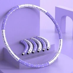 Fitlab Fitness Hoelahoep Met Gewicht - Paars/Wit - 1 Tot 4 KG - Volwassenen - Hula Hoop/Sport Hoepel/Weight Hoop -Fit Gear Verkoop 1200x1200 1277