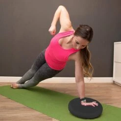 Wiebelkussen + Pomp - Balanskussen - Balansbord - Volwassenen En Kinderen - Met Pomp - 34CM - Black -Fit Gear Verkoop 1200x1200 1279