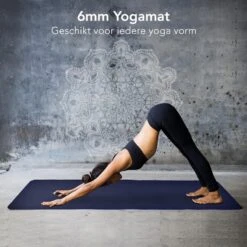 LifeGoods Yogamat - 61x183x0,6cm - Draagriem - Extra Dik - Blauw -Fit Gear Verkoop 1200x1200 1336