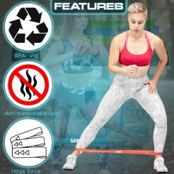 Sanbo Weerstandsbanden Set Van 5 Stuks - Extra Sterk Tot 18kg - 5 Kleuren - Incl. Opbergzakje - 100% Natuurlijk Latex - Resistance Band Set - Fitness Elastiek - Booty Band Builder -Fit Gear Verkoop 1200x1200 1344