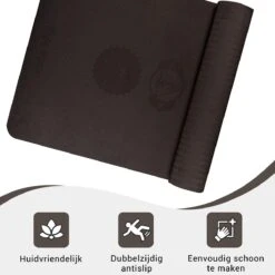 Yoga Mat Sportmat Fitnessmat Antislip Duurzaam Met Yoga Lessen - Zwart -Fit Gear Verkoop 1200x1200 1355