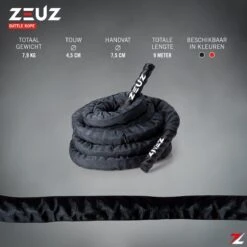 ZEUZ® Premium 9 Meter Battle Rope Inclusief Nylon Sleeve & Bevestigingsmateriaal – Training Touw – Fitness & Crossfit – Thuis Trainen -Fit Gear Verkoop 1200x1200 1362