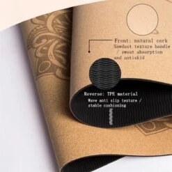 Merkloos TDR - Yoga Mat Met Tas- Natuurlijk Kurk En TPE - Vrij Van Schadelijke Stoffen, Hypoallergeen En 100% (biologisch) Afbreekbaar - Zeer Geschikt Voor Yin Yoga En Kundalini Yoga Met Draagtas En Draagband- 183x66x0,5 Cm - Mandala Bloem -Fit Gear Verkoop 1200x1200 1370