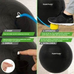 Tunturi Fitness Bal - Yoga Bal Inclusief Pomp - Pilates Bal - Zwangerschaps Bal - 55 Cm - Kleur: Zwart - Incl. Gratis Fitness App 16 Tunturi Fitness Bal - Yoga Bal Inclusief Pomp - Pilates Bal - Zwangerschaps Bal - 55 Cm - Kleur: Zwart - Incl. Gratis Fitness App -Fit Gear Verkoop 1200x1200 1407