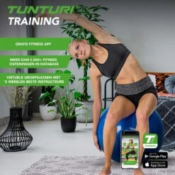 Tunturi Fitness Bal - Yoga Bal Inclusief Pomp - Pilates Bal - Zwangerschaps Bal - 75 Cm - Kleur: Zilver - Incl. Gratis Fitness App -Fit Gear Verkoop 1200x1200 1429