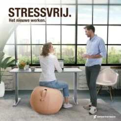 Sportstech Fitnessbal - Zitbal - Ergnomisch Voor Yoga, Pilates, Zwangerschap & Homegym - YOBA100 -Fit Gear Verkoop 1200x1200 1475