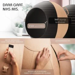 Sportstech Fitnessbal - Zitbal - Ergnomisch Voor Yoga, Pilates, Zwangerschap & Homegym - YOBA100 -Fit Gear Verkoop 1200x1200 1476