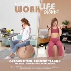 Sportstech Fitnessbal - Zitbal - Ergnomisch Voor Yoga, Pilates, Zwangerschap & Homegym - YOBA100 -Fit Gear Verkoop 1200x1200 1478