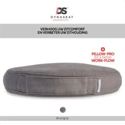 Dynaseat Balanskussen Voor Volwassenen En Kinderen – Ergonomisch Wiebelkussen Met Lucht - 33x7 Cm - Bruin/Grijs – Incl. Pompje -Fit Gear Verkoop 1200x1200 1538