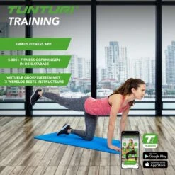 Tunturi Pro Fitnessmat - Yogamat - Gymnastiekmat - Oefenmat - 180 Cm X 60 Cm X 1,5 Cm - Blauw - Incl. Gratis Fitness App -Fit Gear Verkoop 1200x1200 1633