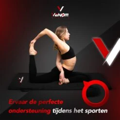 Venom Sports Fitnessmat – Professionele Opvouwbare Turnmat – Yoga – Yogamat – Extra Dikke Sportmat – Gymnastiekmat – L180xB60xH5cm – Zwart -Fit Gear Verkoop 1200x1200 1640