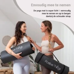 Yoga Mat Sportmat Fitnessmat Antislip NBR - 1 Cm Zwart -Fit Gear Verkoop 1200x1200 1683