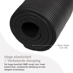 Yoga Mat Sportmat Fitnessmat Antislip NBR - 1 Cm Zwart -Fit Gear Verkoop 1200x1200 1685