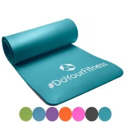DoYourFitness Fitness Mat - Yoga - 183 X 61 X 1,0cm - Turquoise