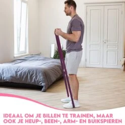 Resistance Band Weerstandsbanden Fitness Elastiek - Set Van 5 - Bootybands - Billen En Buikspieren Trainen - Roze En Paars -Fit Gear Verkoop 1200x1200 1729