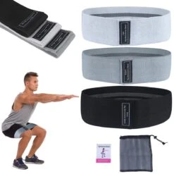 Set Van 3 Weerstandsbanden Resistance Band Fitness Elastiek - Bootybands - Full Body Workout