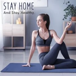 Saferell Antislip Yogamat - Paars - Gemaakt Van TPE Met Extra Dik (6mm) - Sportmat Fitness Mat Duurzaam Paars- Hypoallergene Yoga Mat Met Draagband - 183 Cm X 61 Cm X 0,6 Cm -Fit Gear Verkoop 1200x1200 1893