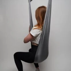 Therapeutische Hangmat YOGA ICON | Aerial Yoga | 280*150cm | Grijs | Inclusief Handige Draagtas En 1 Plafondhaak | Workout | Training En Ontspanning | -Fit Gear Verkoop 1200x1200 1924