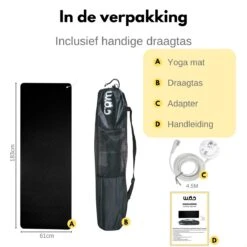 W.O.D Earthing Yoga Mat - Aardingsmat - Aarden - Earthing Mat - Aarding - Grounding Mat - 183x61cm - Zwart -Fit Gear Verkoop 1200x1200 1947
