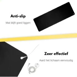 W.O.D Earthing Yoga Mat - Aardingsmat - Aarden - Earthing Mat - Aarding - Grounding Mat - 183x61cm - Zwart -Fit Gear Verkoop 1200x1200 1949