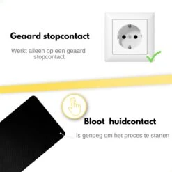 W.O.D Earthing Yoga Mat - Aardingsmat - Aarden - Earthing Mat - Aarding - Grounding Mat - 183x61cm - Zwart -Fit Gear Verkoop 1200x1200 1950