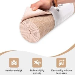Yoga Mat Sportmat Fitnessmat Antislip Duurzaam Met Yoga Lessen - Beige -Fit Gear Verkoop 1200x1200 1964