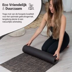 Yoga Mat Sportmat Fitnessmat Antislip Duurzaam Met Yoga Lessen - Bruin -Fit Gear Verkoop 1200x1200 1981