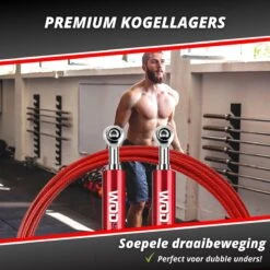 Professioneel Crossfit & Fitness Springtouw – Jump Rope – Speedrope – Verstelbaar – Rood 12 Professioneel Crossfit & Fitness Springtouw – Jump Rope – Speedrope – Verstelbaar – Rood -Fit Gear Verkoop 1200x1200 1998