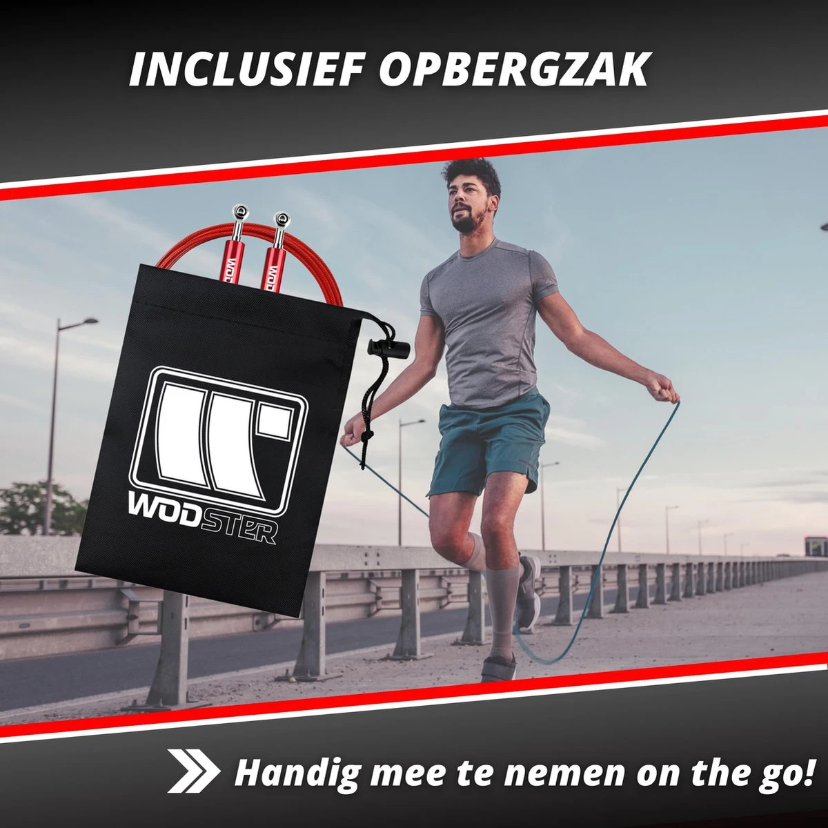 Professioneel Crossfit & Fitness Springtouw – Jump Rope – Speedrope – Verstelbaar – Rood 7 Professioneel Crossfit & Fitness Springtouw – Jump Rope – Speedrope – Verstelbaar – Rood - Afbeelding 5