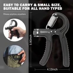 Igoods Handknijper - Handtrainer - Thuis Trainen - Knijphalter - Grip Trainer - Tot 60Kg - Zwart 12 Igoods Handknijper - Handtrainer - Thuis Trainen - Knijphalter - Grip Trainer - Tot 60Kg - Zwart -Fit Gear Verkoop 1200x1200 2030