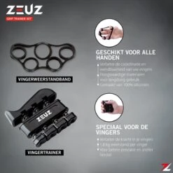 ZEUZ® 5-Delige Fitness Handtrainer Set – Trainer Voor Hand, Onderarm, Pols & Vingers – Stressbal, Knijphalter, Stretcher & Grip Bal – Anti RSI -Fit Gear Verkoop 1200x1200 2037