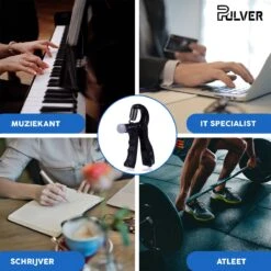Pulver -Handtrainer 10 To 60kg Met Vingertrainer - Handknijper- Knijphalter - Armtrainer – Gewichten - Hand Knijper Set - Handgripper - Hand Gripper - Grip - Onderarm Trainer - Buigveer – Grip Trainer - Vinger - Hand Spier - Fitness - Zwart -Fit Gear Verkoop 1200x1200 2059